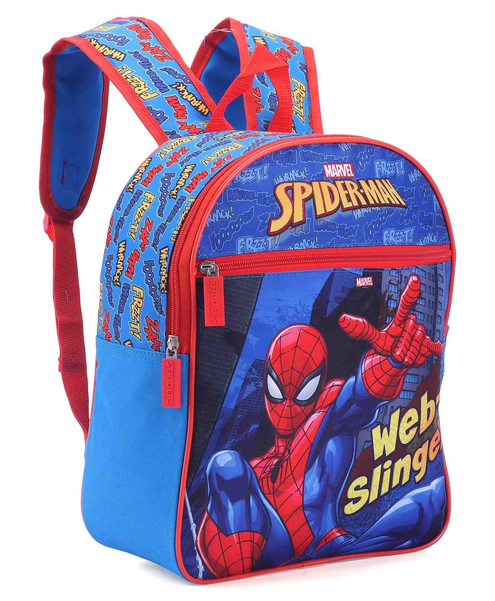 Striders 13 inches Spiderman School Bag inspire Learning with Spider-Man'S Style Age ( 2 Yr To 4 Yr ) - Multi color