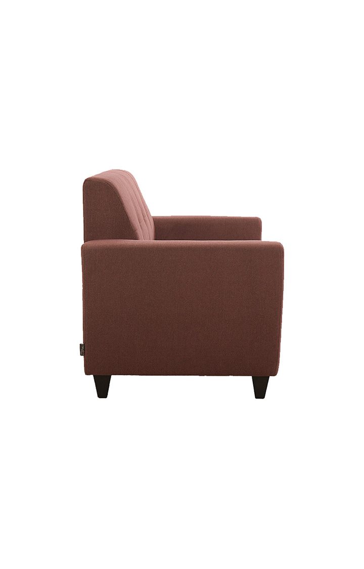 neudot Elegance Sofa for Living Room |2 Person Sofa|Premium Fabric with Cushioned Armrest | Solid Wood Frame|2 Seater in Ceramic Pink Color