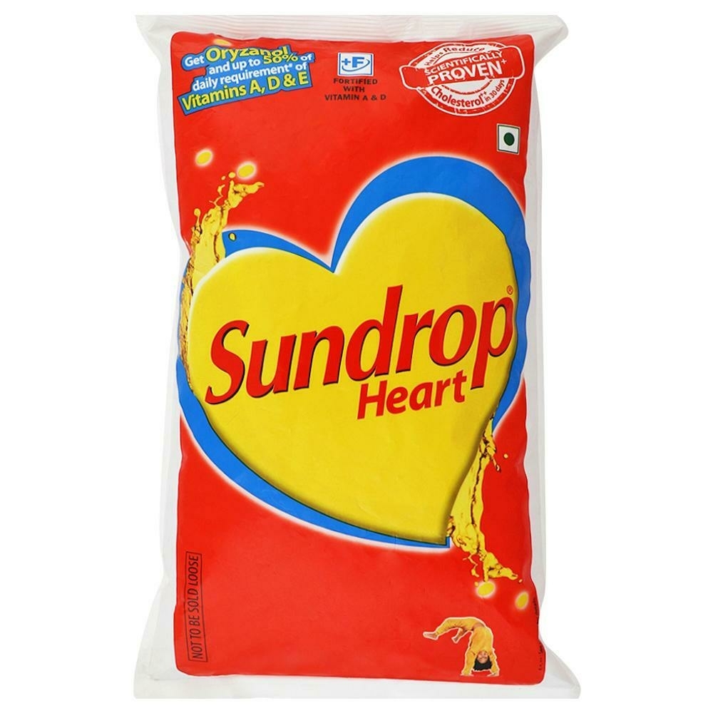 Sundrop Heart Ricebran Based Blended Oil 1 L