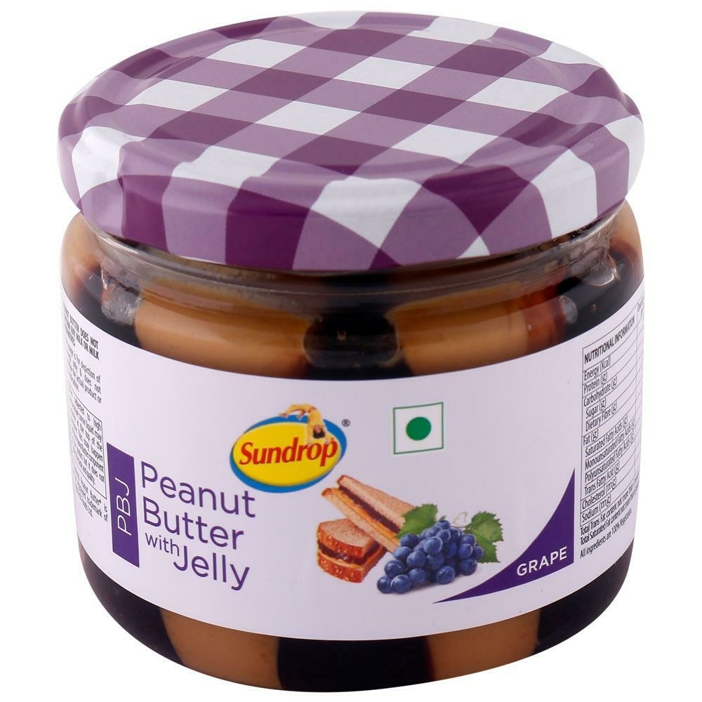 Sundrop Peanut Butter With Jelly Grape 340 G