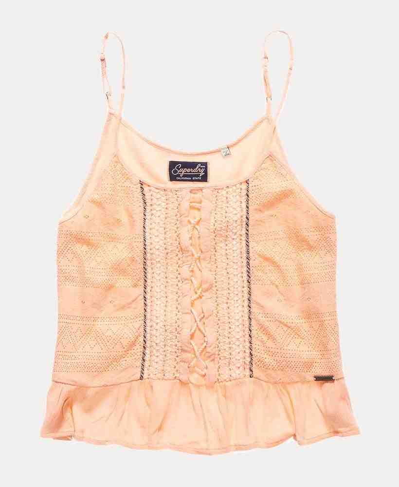 POP STITCH FRILL CAMI TOP