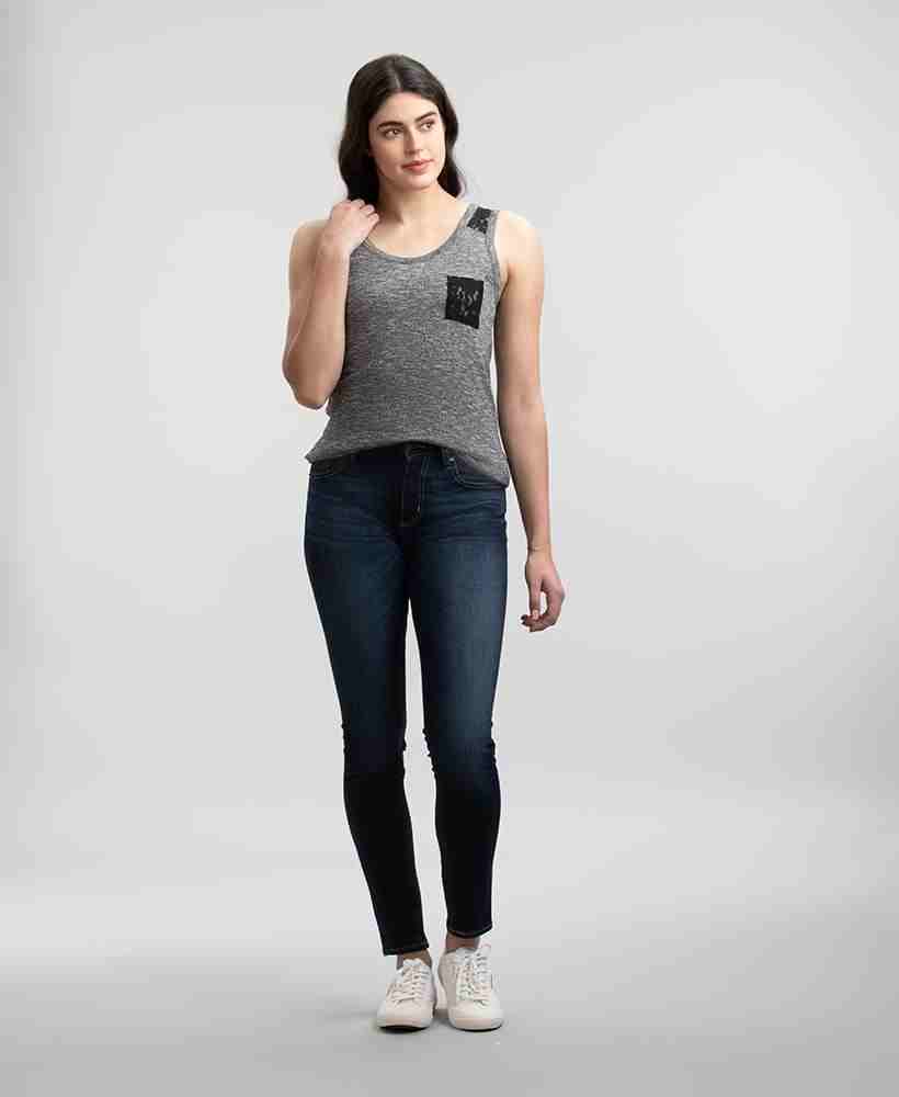 SLUBBY TWIST JERSEY LACE TANK
