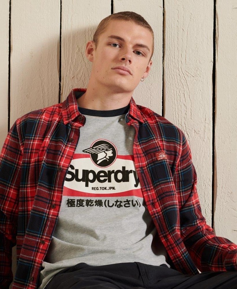 CORE LOGO AMERICAN CLASSIC RINGER T-SHIRT