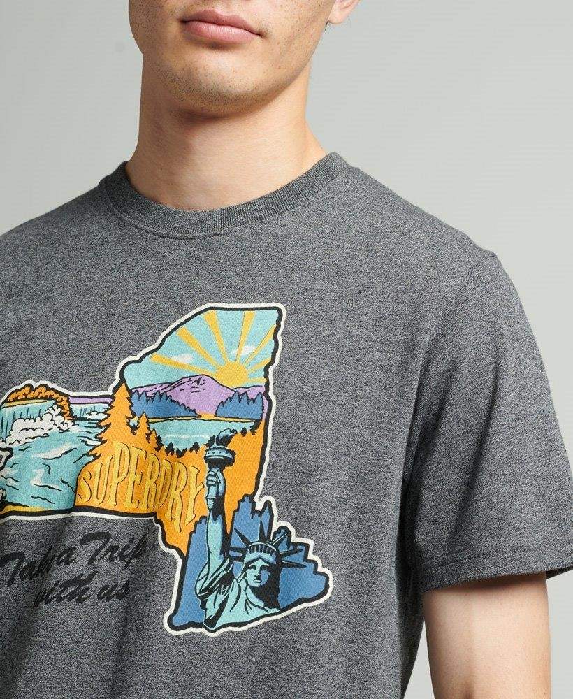 TRAVEL POSTCARD GRAPHIC T-SHIRT