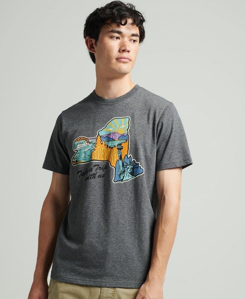 TRAVEL POSTCARD GRAPHIC T-SHIRT
