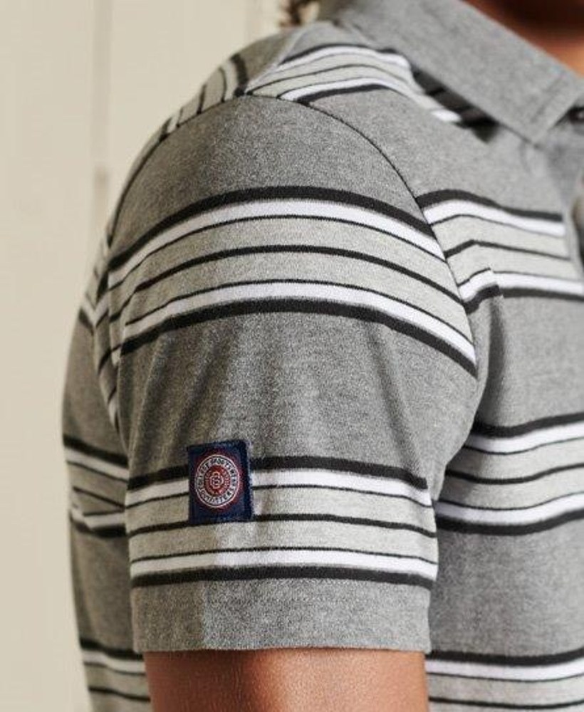 ORGANIC COTTON ACADEMY STRIPE POLO SHIRT