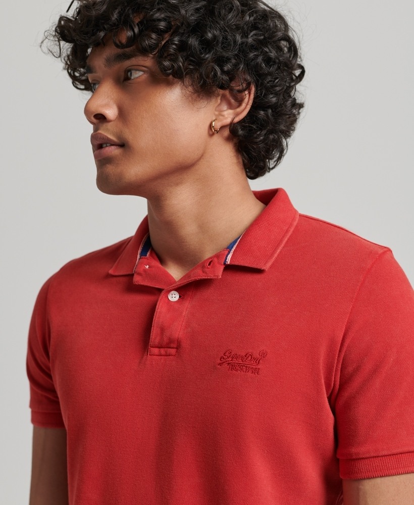 ORGANIC COTTON VINTAGE DESTROY POLO SHIRT