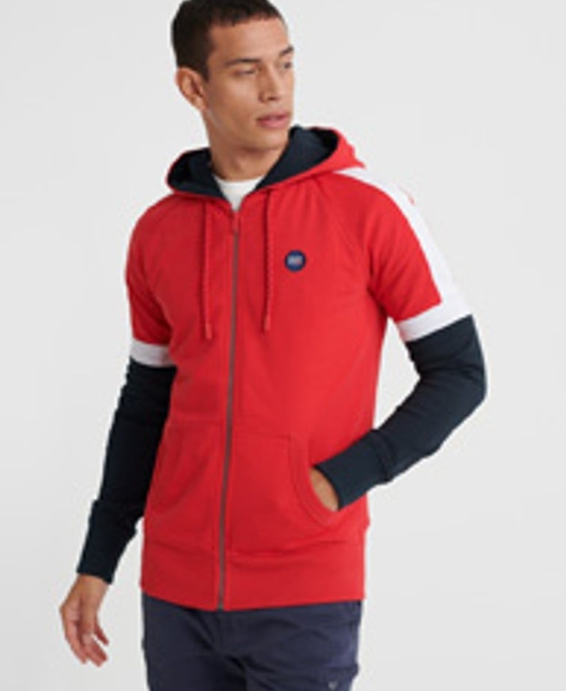 COLLECTIVE COLOUR BLOCK ZIP HOODIE