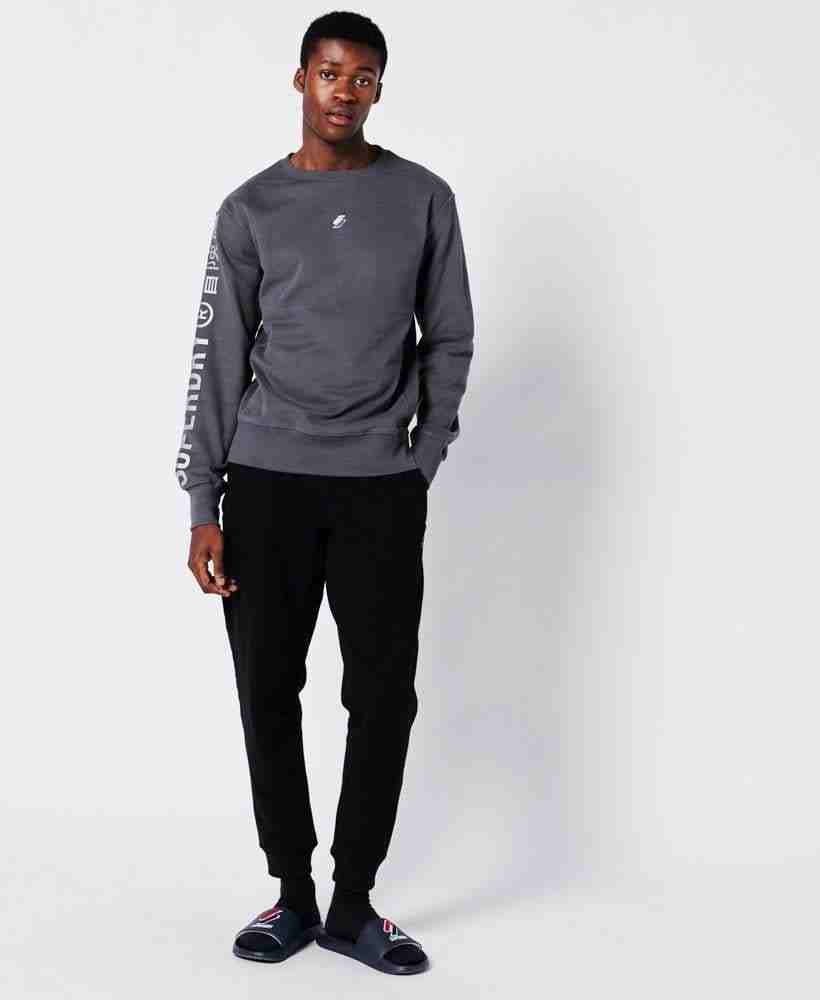 CODE LOGO LINEAR LOOSE CREW SWEATSHIRT