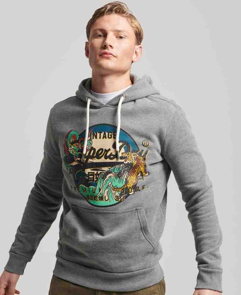 JAPANESE VINTAGE LOGO GRAPHIC HOODIE