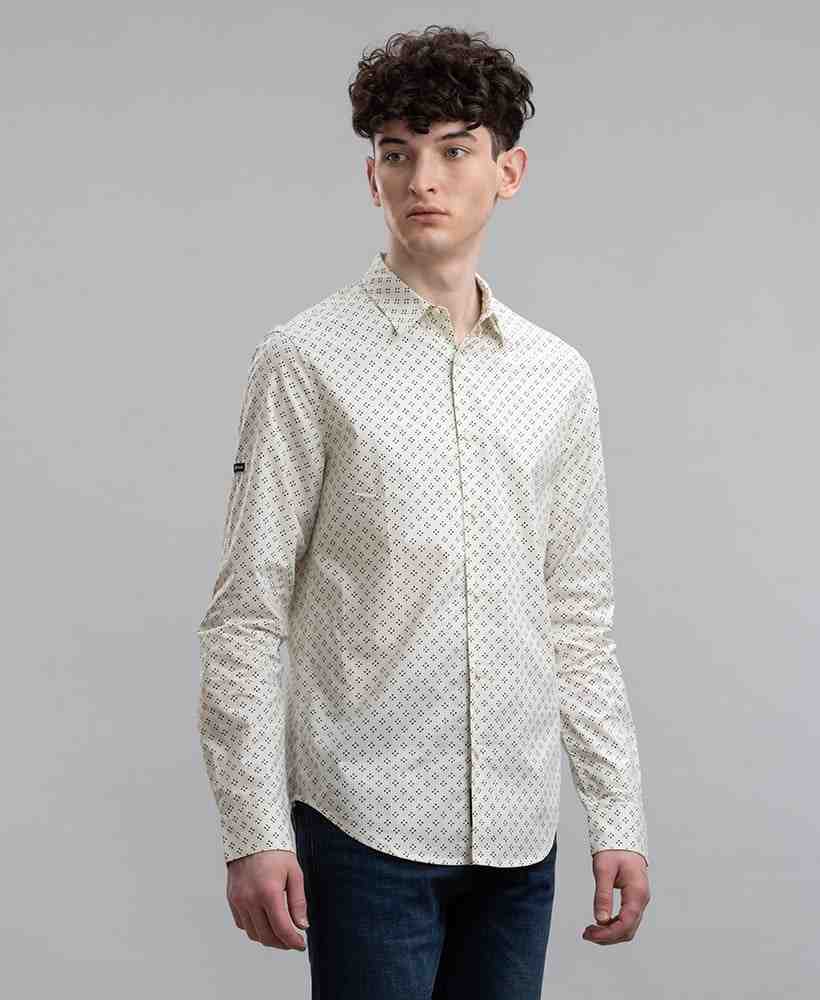 L/S PRINTED POPLIN SHIRT