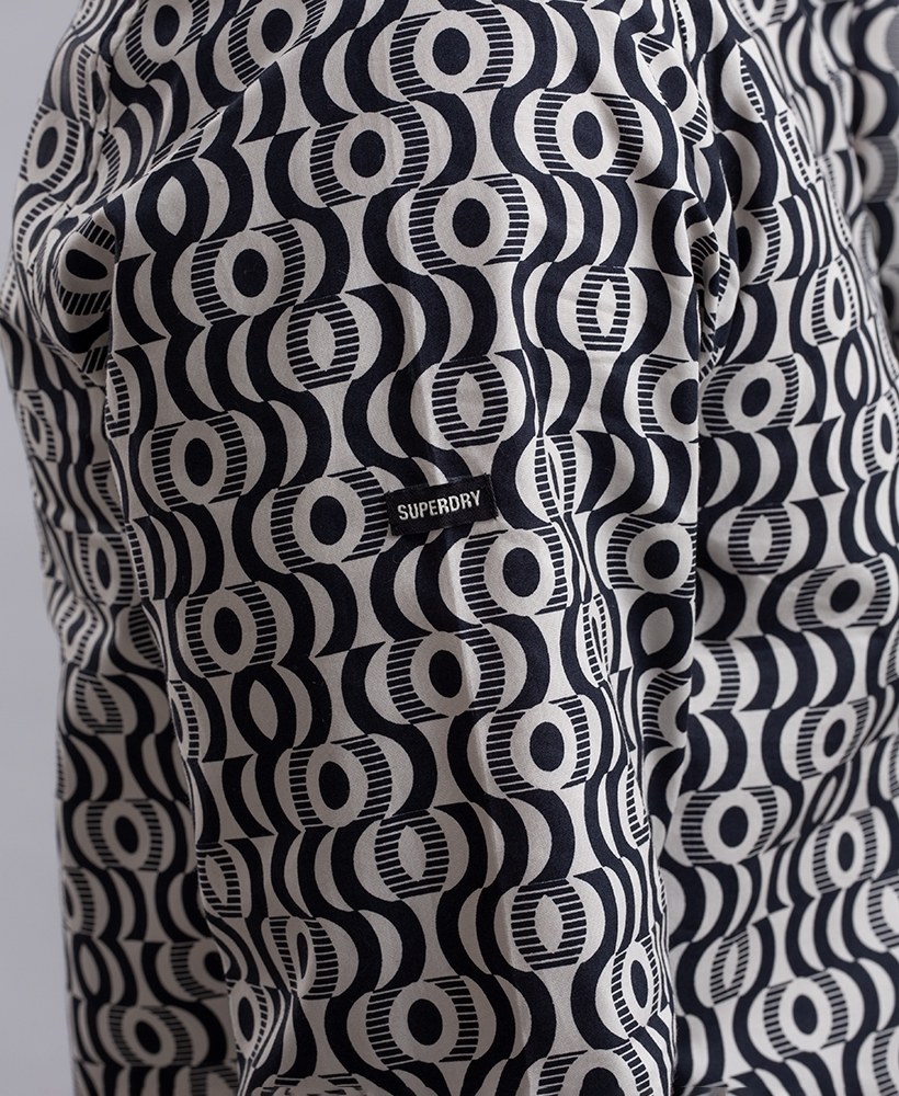 L/S PRINTED POPLIN SHIRT