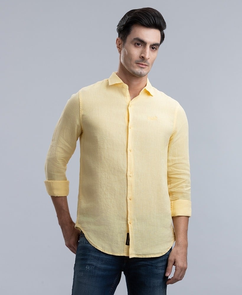 STUDIOS CASUAL LINEN L/S SHIRT