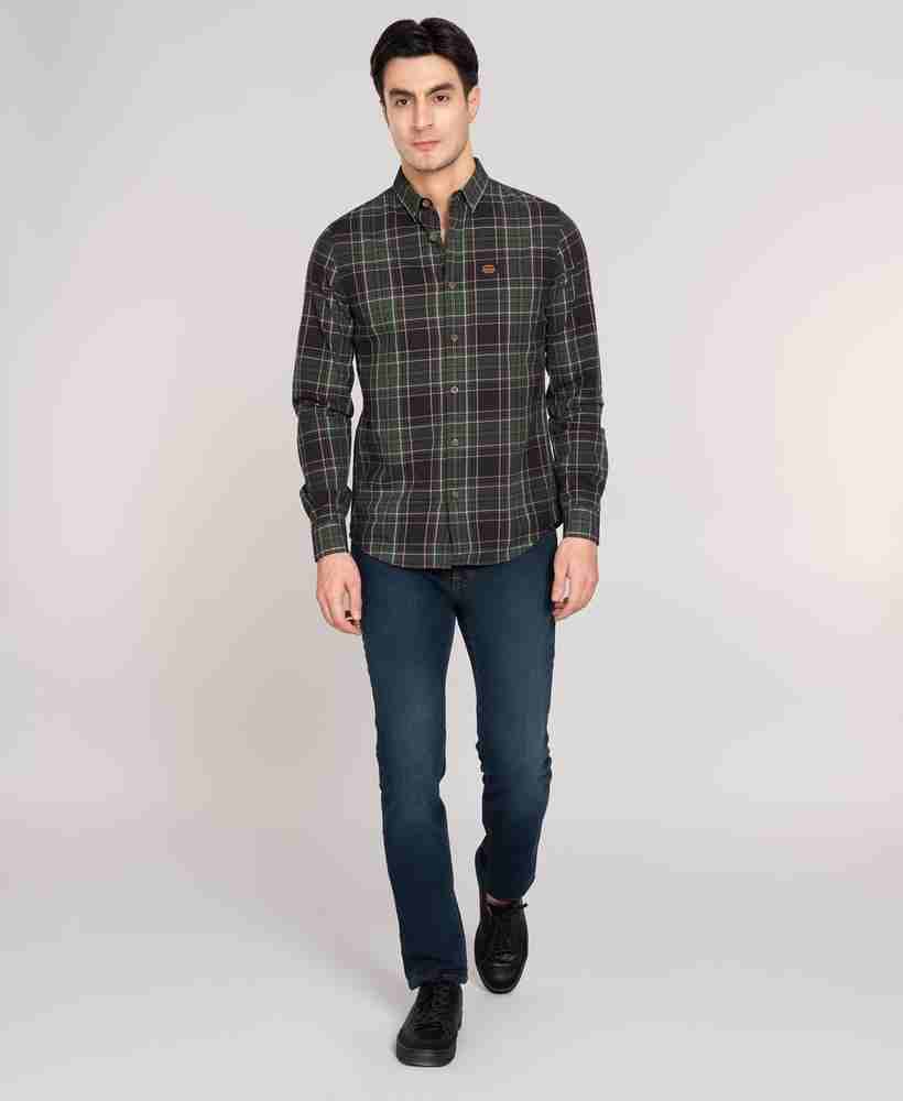 vintage-heritage-l-s-check-men-s-green-shirt-10015538