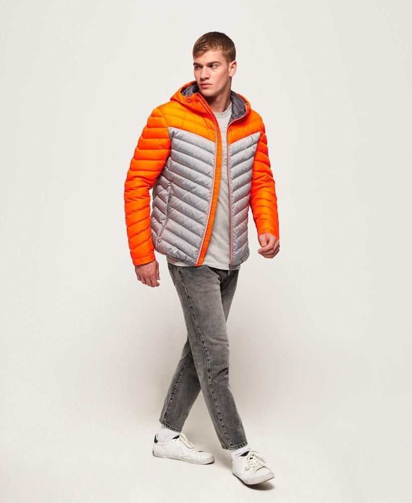Superdry chevron colour block down outlet