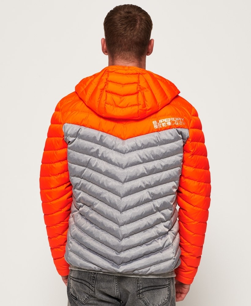 Superdry chevron colour block down jacket outlet