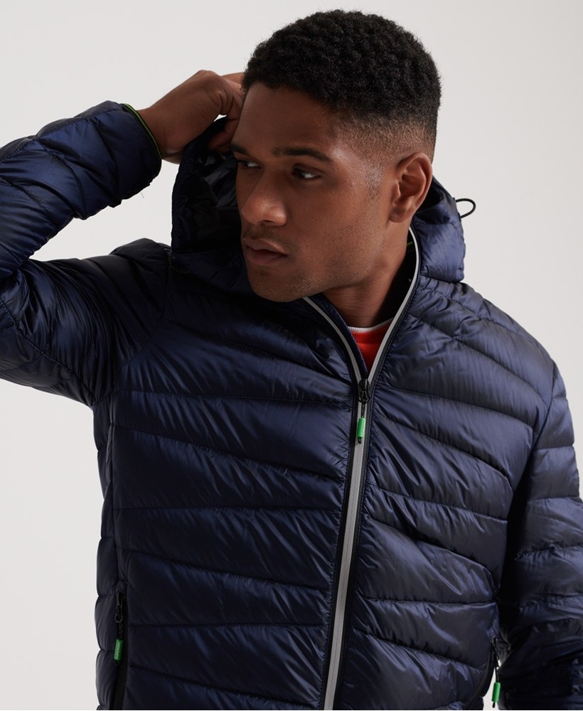 Superdry clarendon down hooded jacket top