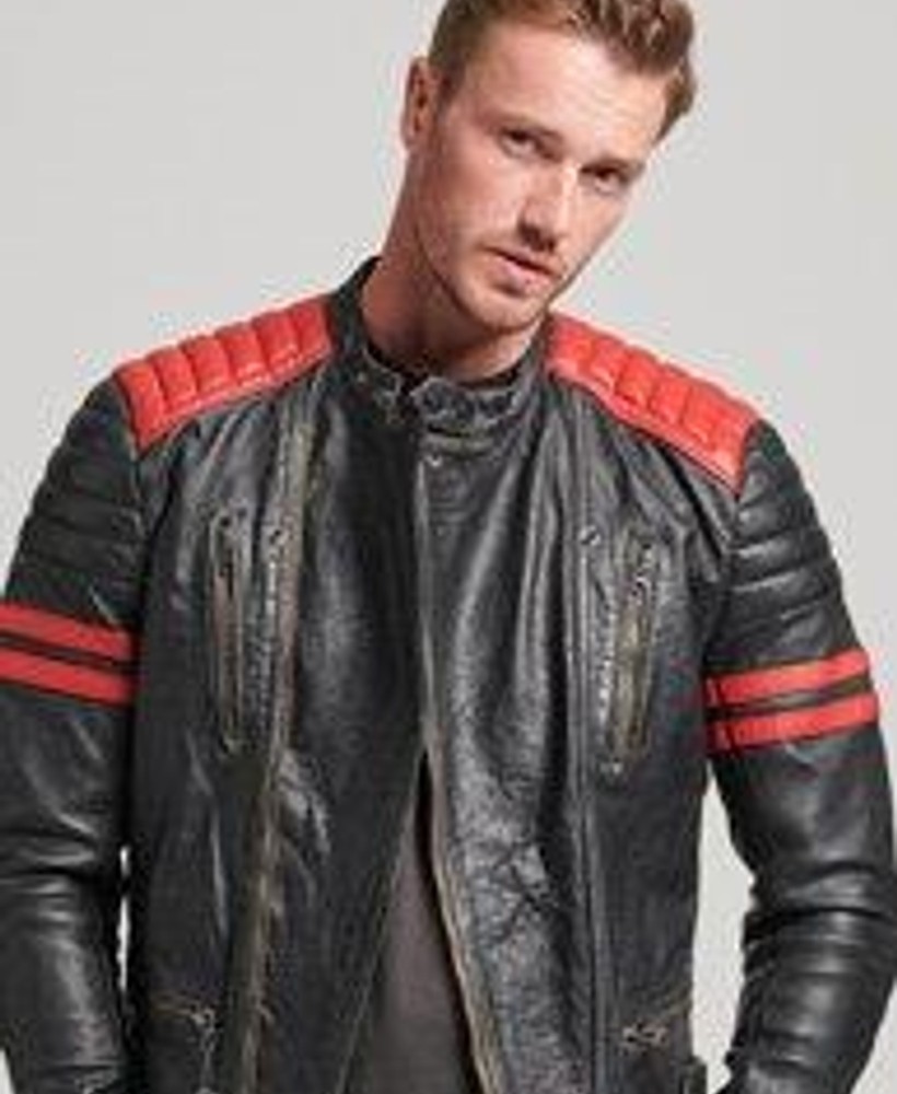 VINTAGE LEATHER MOTO RACER JACKET