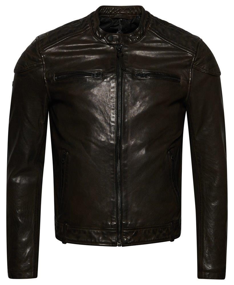 LEATHER MOTO RACER JACKET