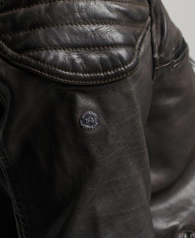 LEATHER MOTO RACER JACKET