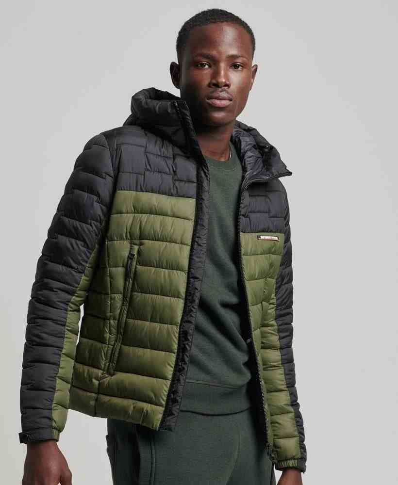 Parka Hooded Puffer Jacket Superdry Winterjacke Orange