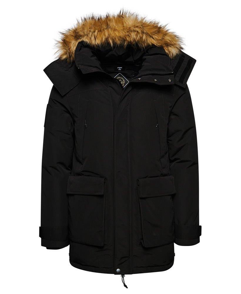 FAUX FUR HOODED EVEREST PARKA JACKET