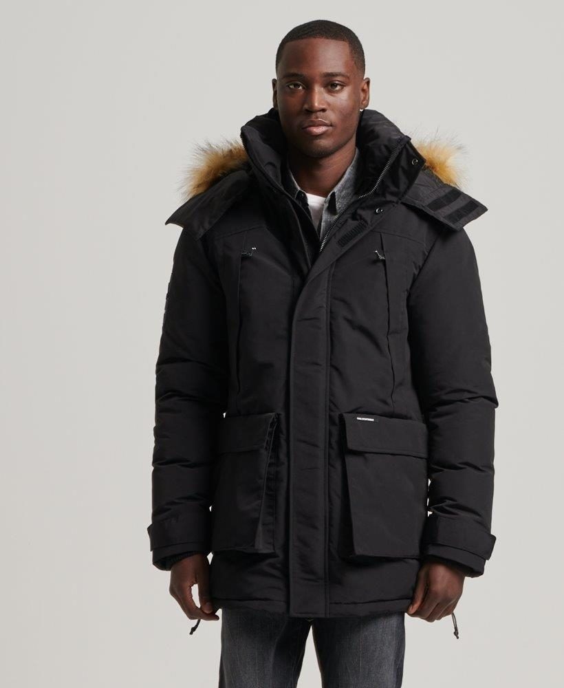FAUX FUR HOODED EVEREST PARKA JACKET