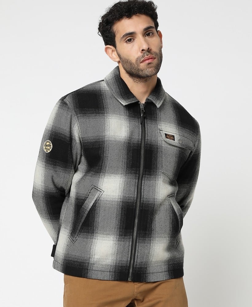 Plaid admiral jacket online
