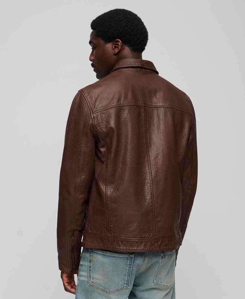 Lucky brand aviator leather jacket on sale