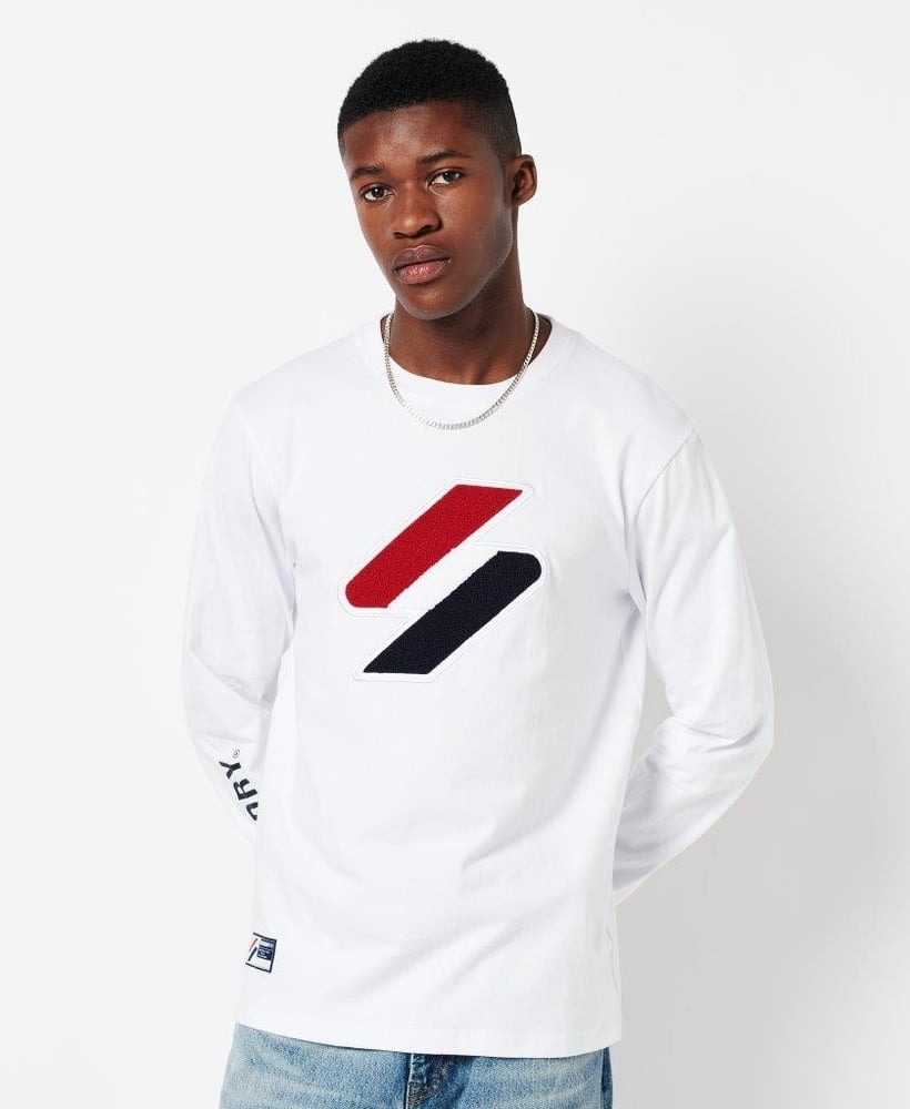 CODE LOGO CHENILLE LONG SLEEVED TOP
