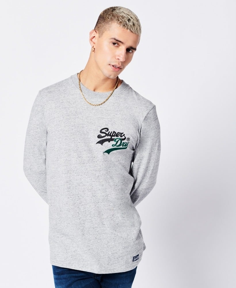 VINTAGE LOGO INTEREST LONG SLEEVE TOP