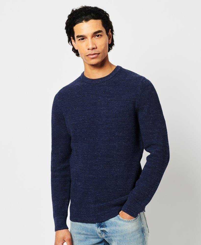VINTAGE TEXTURED CREW KNIT JUMPER