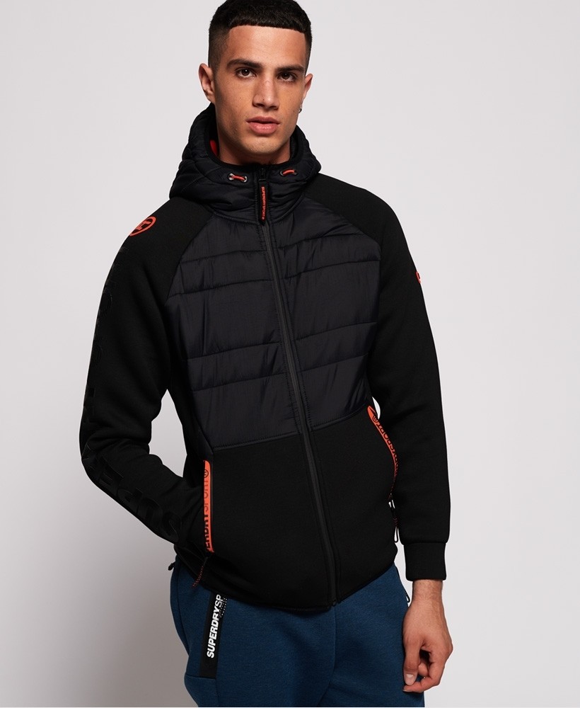 Gym tech stretch hybrid hoodie top