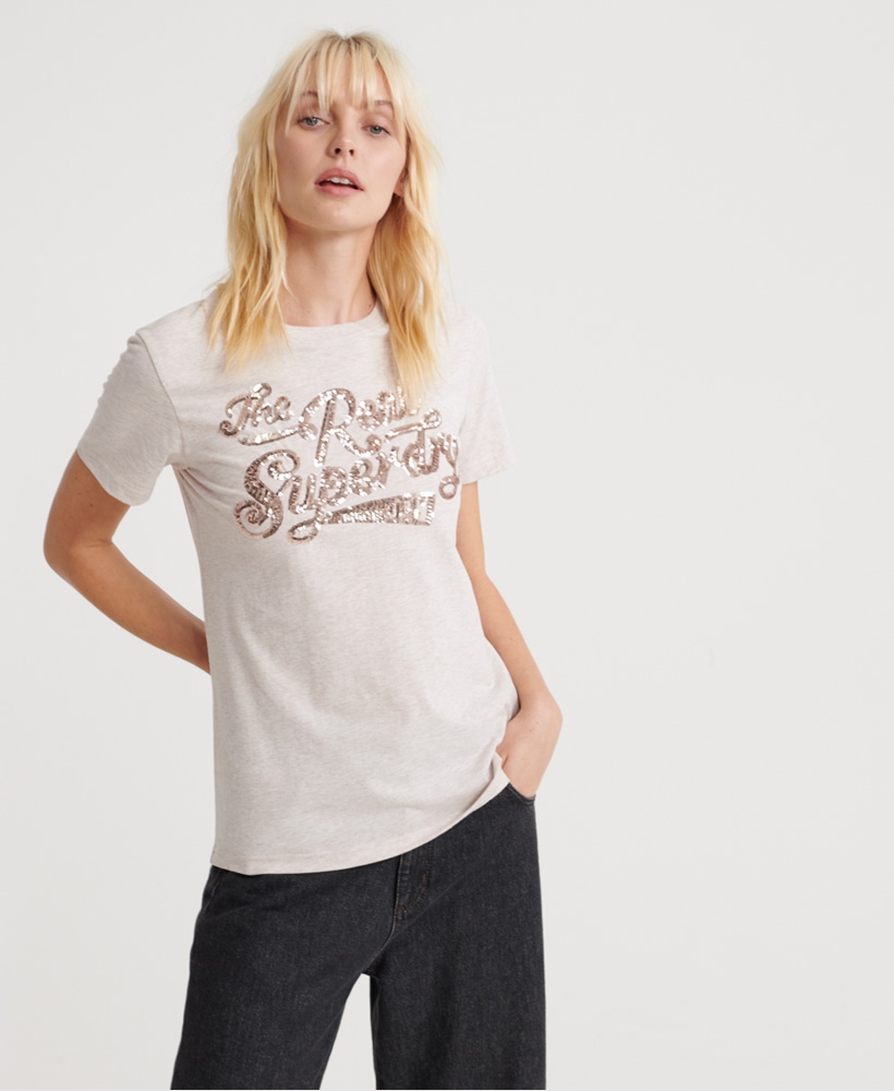 Superdry | THE REAL SEQUIN ENTRY TEE 1