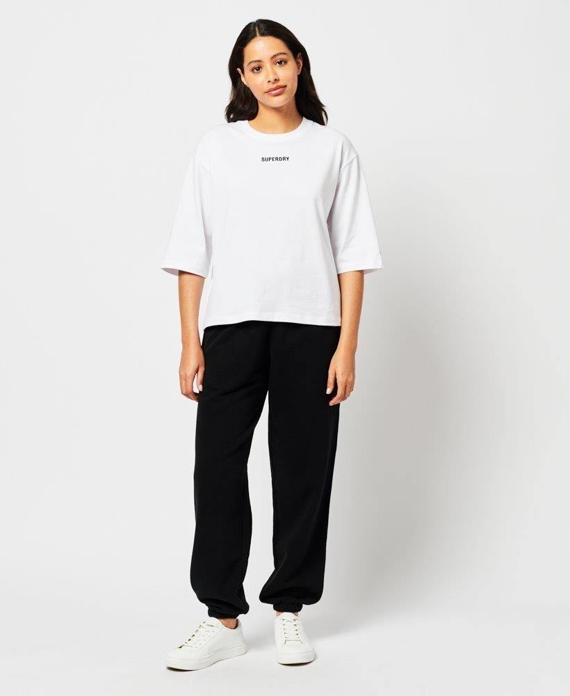 MICRO LOGO EMBROIDERED BOXY T-SHIRT