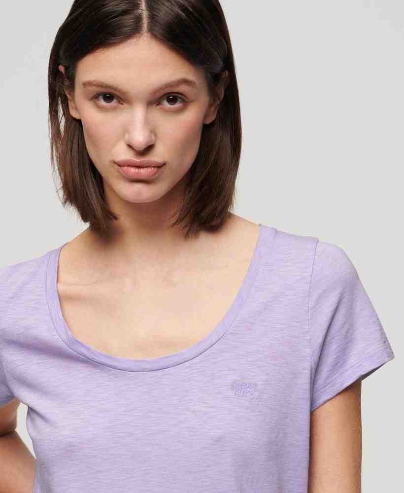 SCOOP NECK TEE