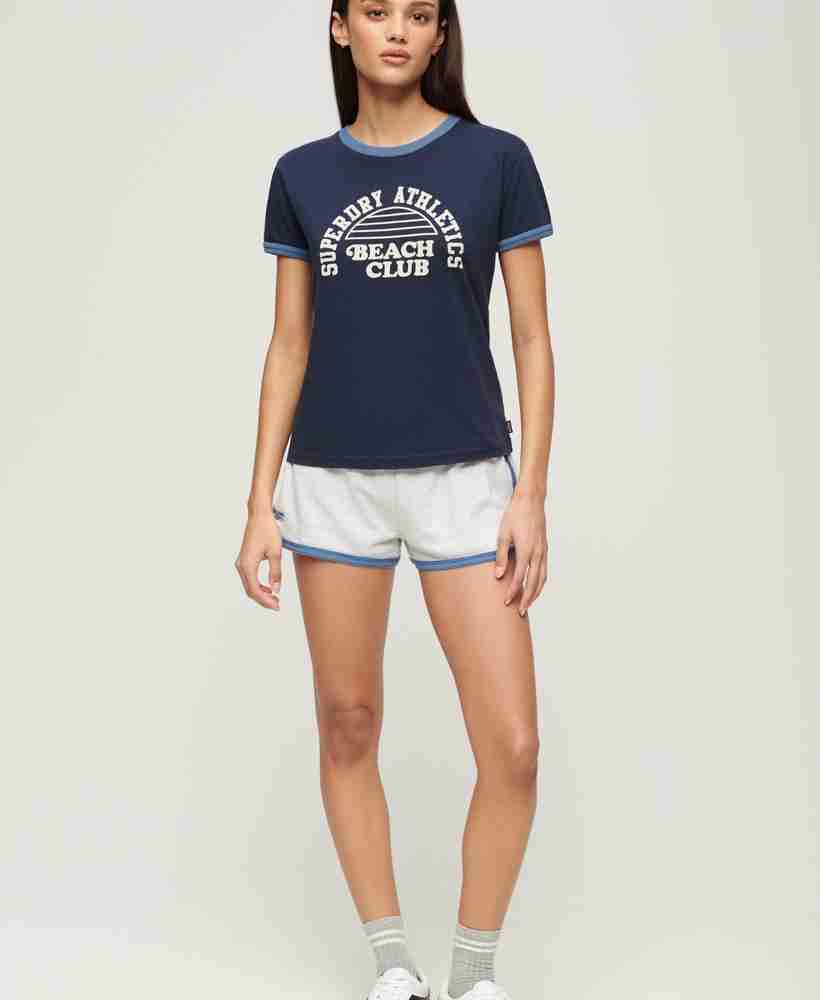 BEACH GRAPHIC FITTED RINGER T-SHIRT
