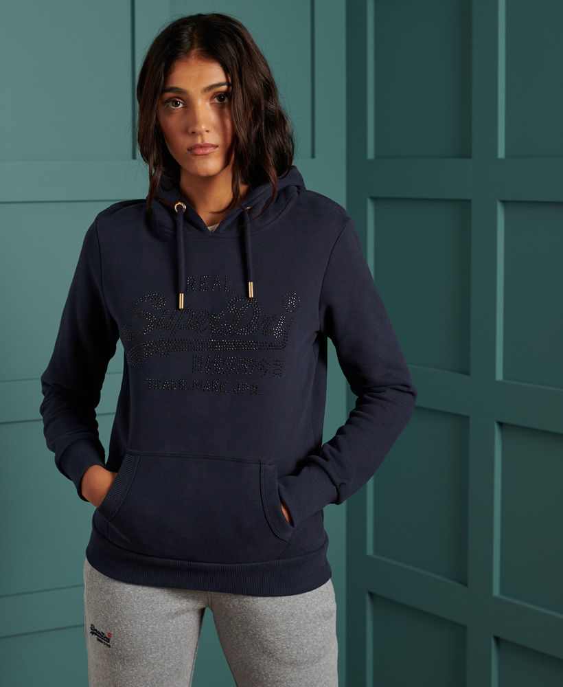 VINTAGE LOGO LUSTER BRUSHED HOODIE