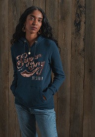 SCRIPT SEQUIN HOOD