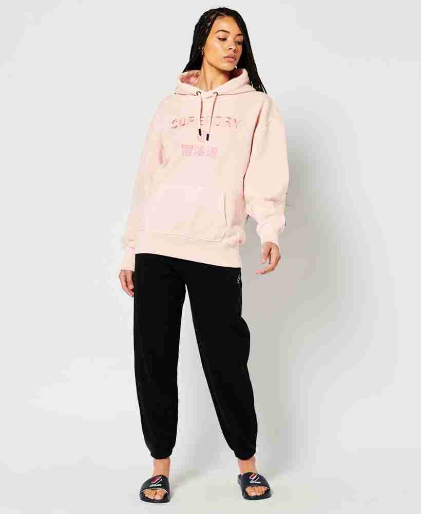 CODE LOGO GARMENT DYE OVERSIZED HOODIE