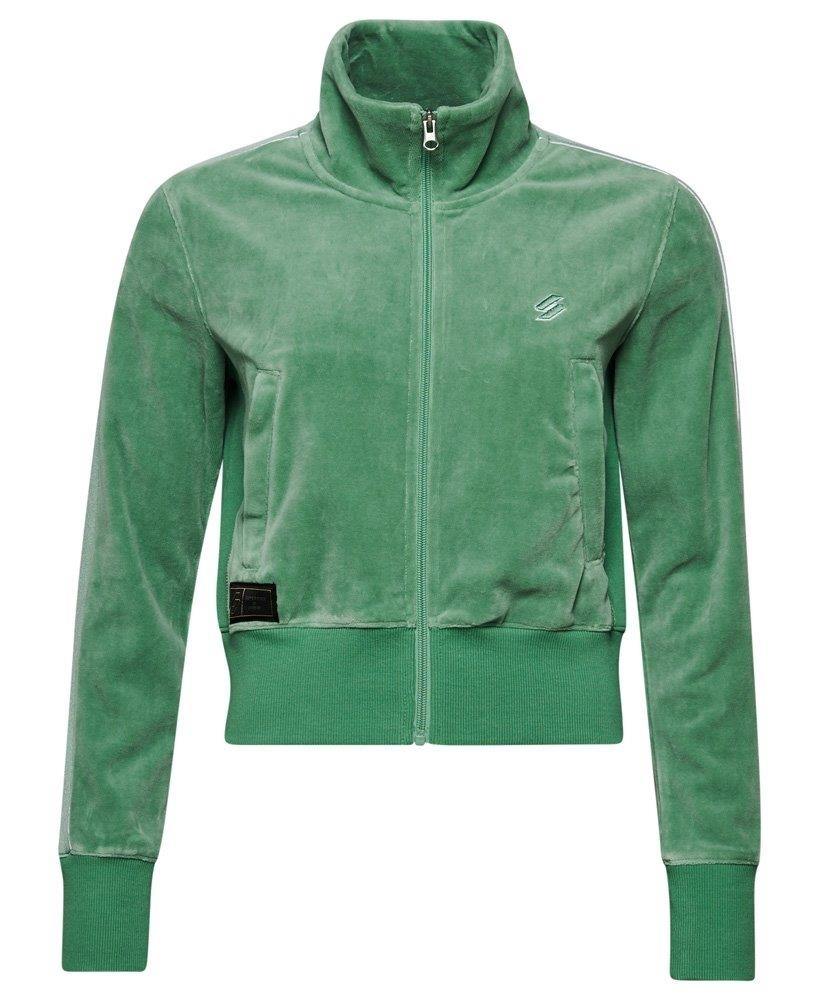 CODE S LOGO VELOUR TRACK TOP