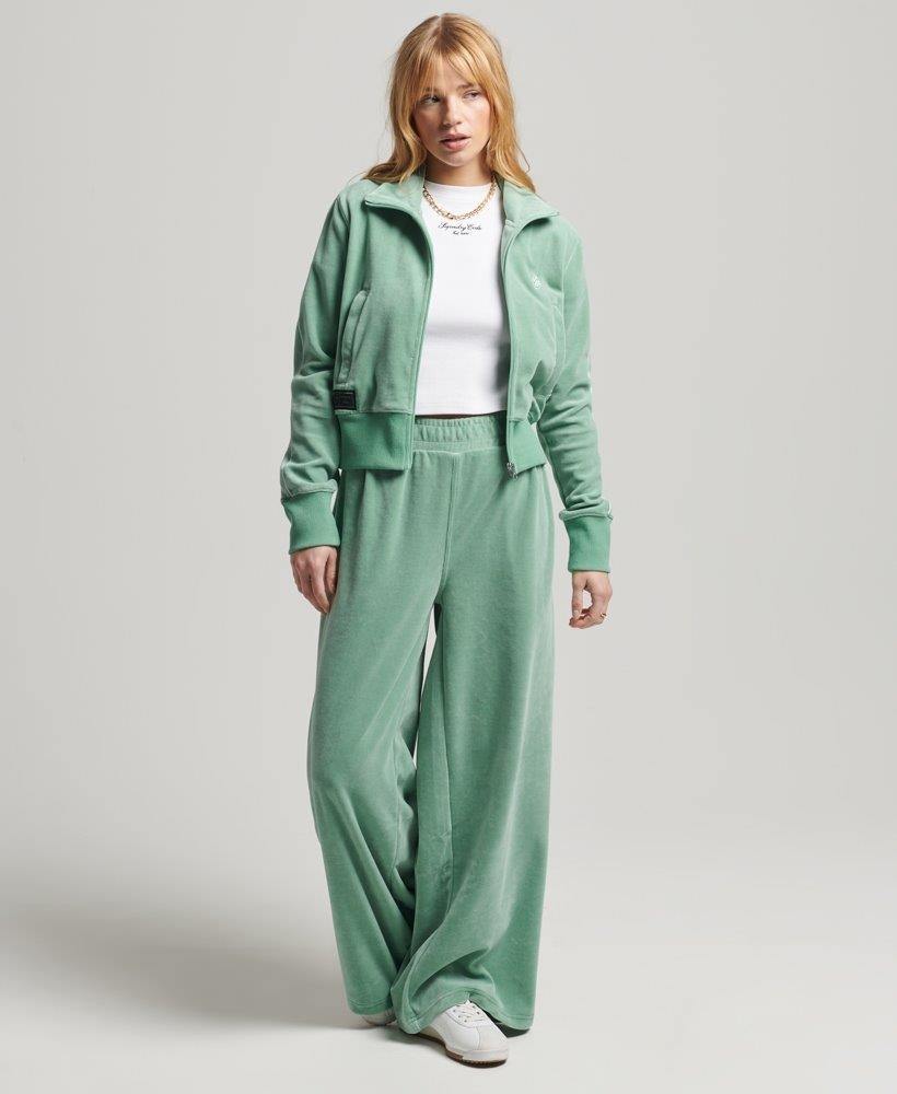 CODE S LOGO VELOUR TRACK TOP