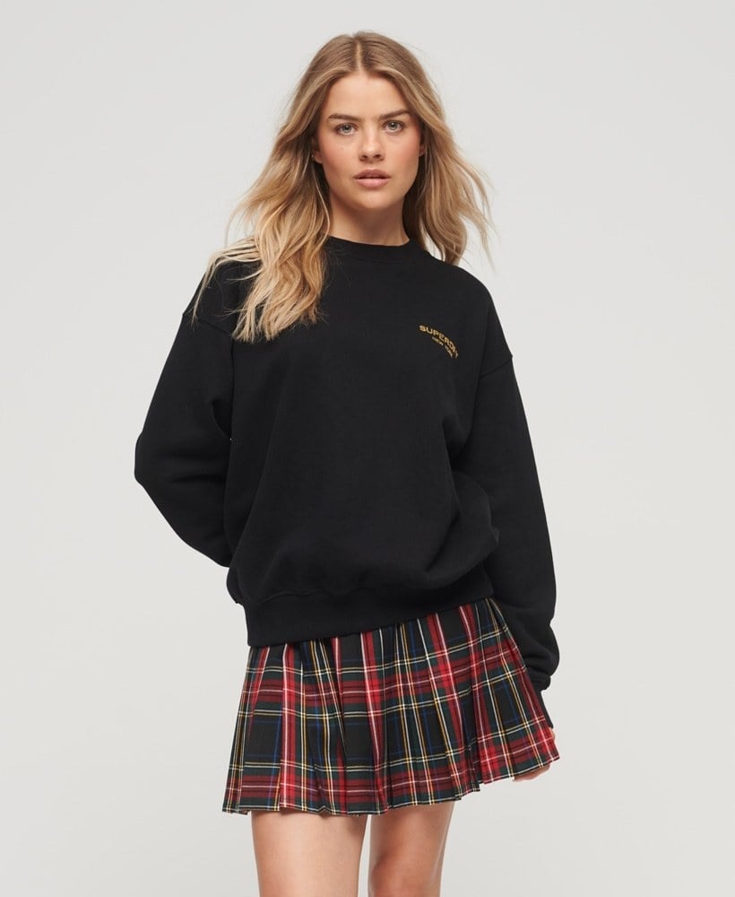 SPORT LUXE LOOSE CREW SWEATSHIRT