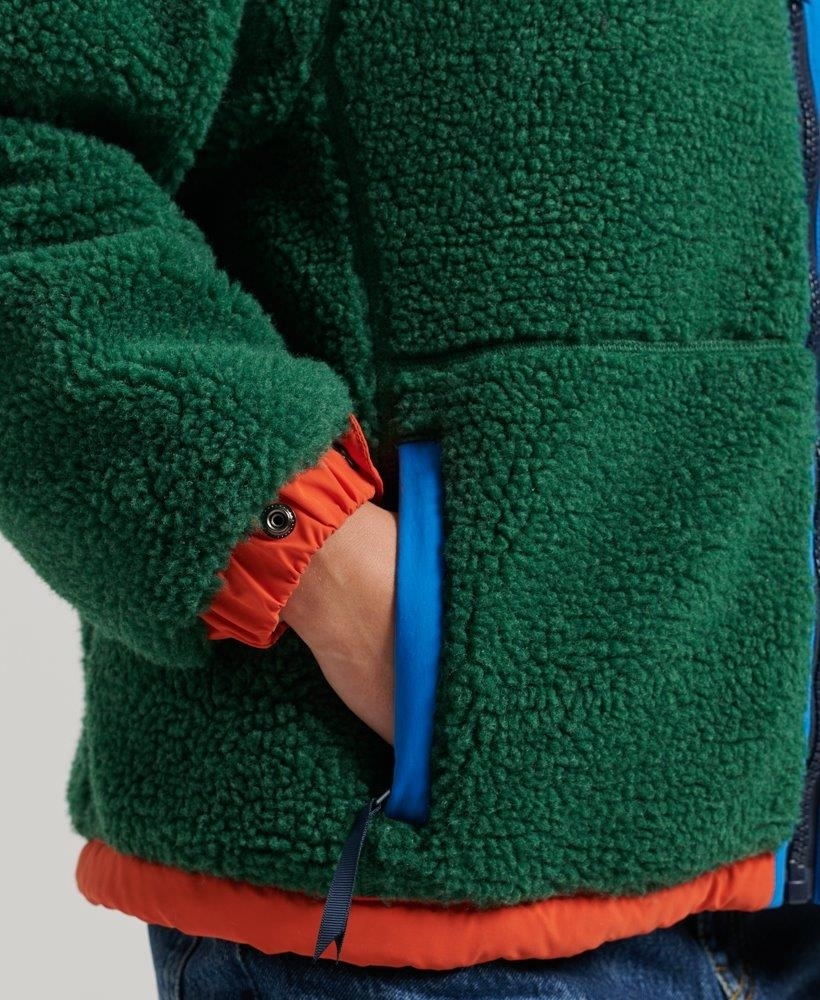 HOODED SHERPA JACKET
