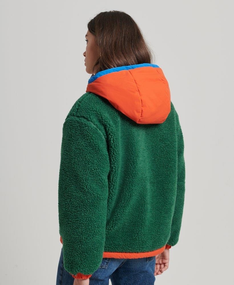 HOODED SHERPA JACKET