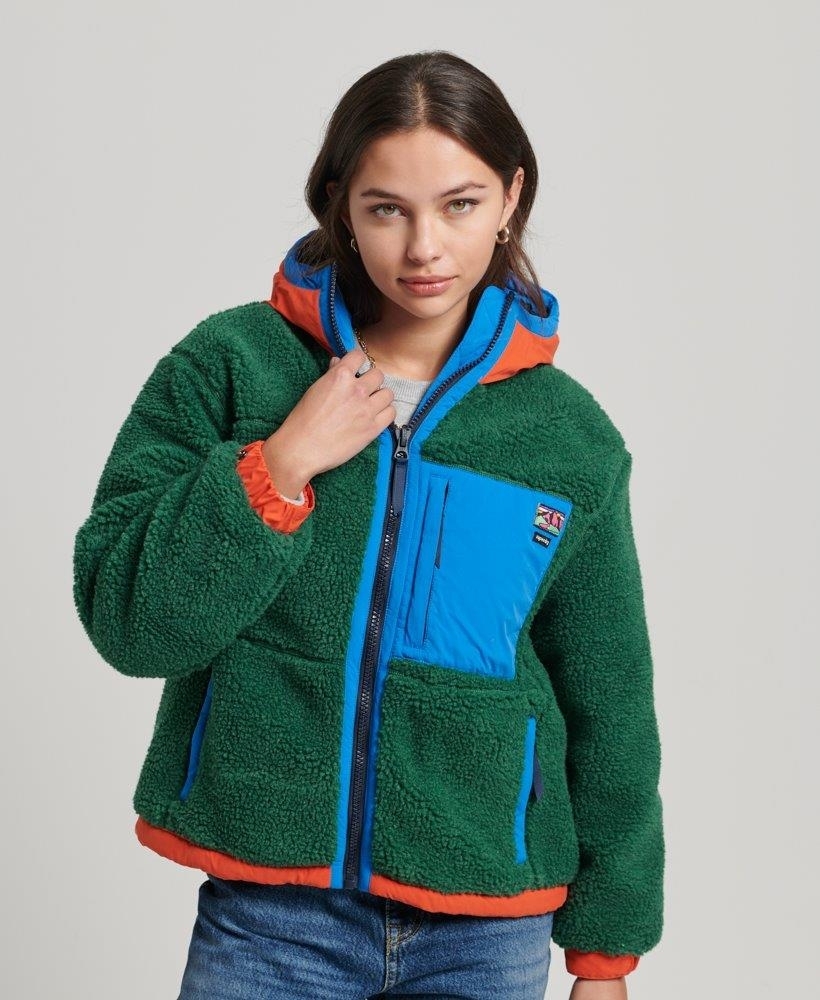 HOODED SHERPA JACKET