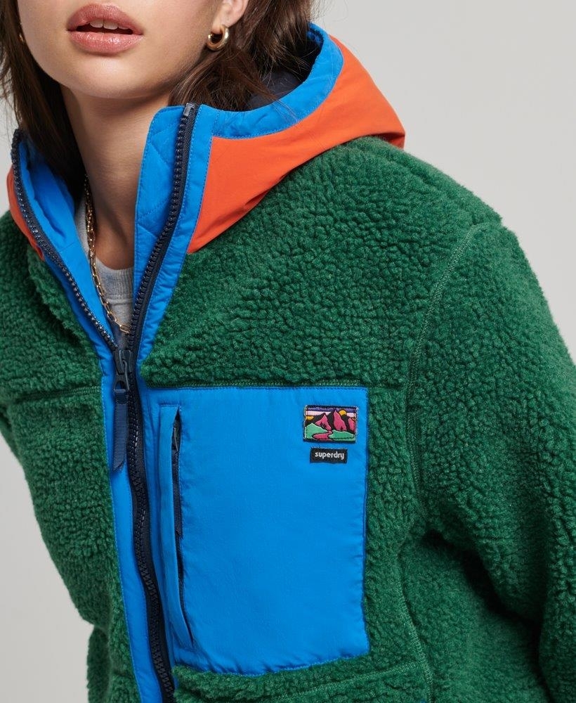 HOODED SHERPA JACKET
