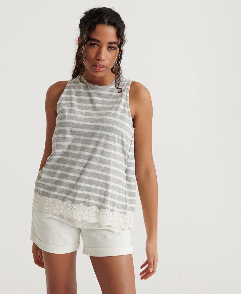 LACE MIX VEST TOP