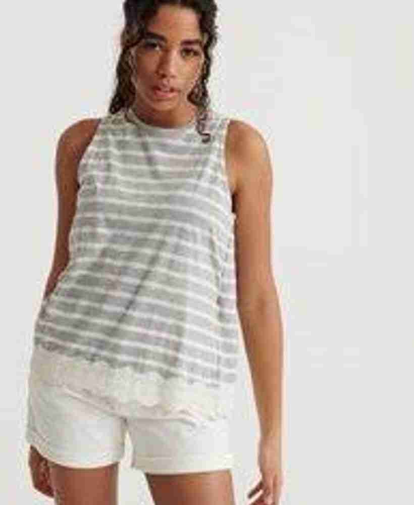 LACE MIX VEST TOP