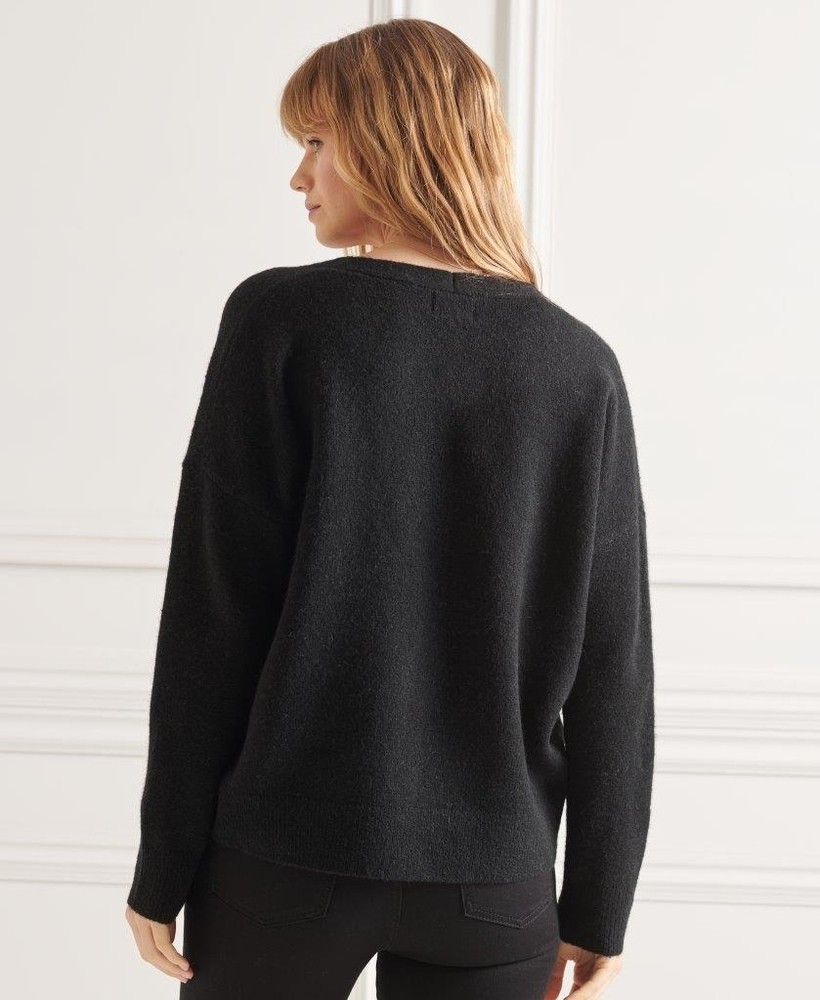 STUDIOS SLOUCH V-NECK KNITTED JUMPER